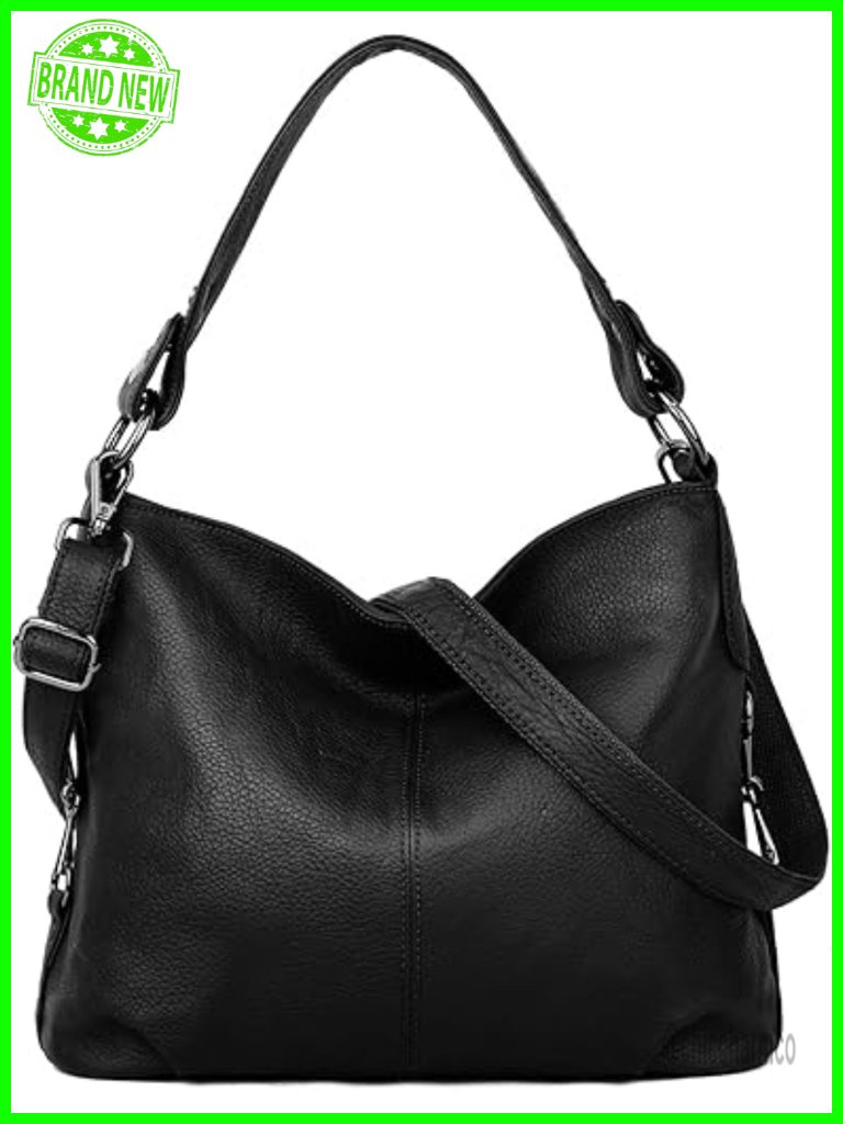 Genuine Leather Hobo Handbag Crossbody Shoulder Bag Satchel Purse
